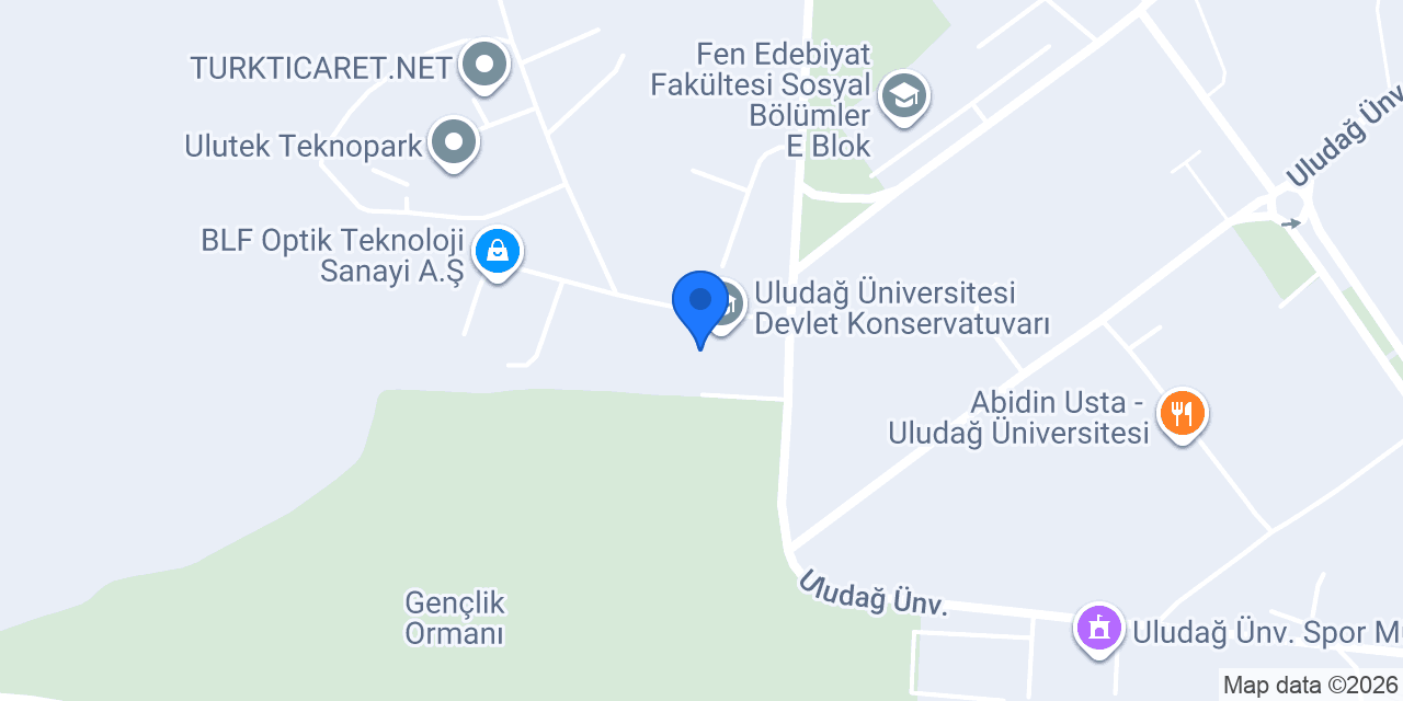Uludağ Üniversitesi Devlet Konservatuvarı konumu