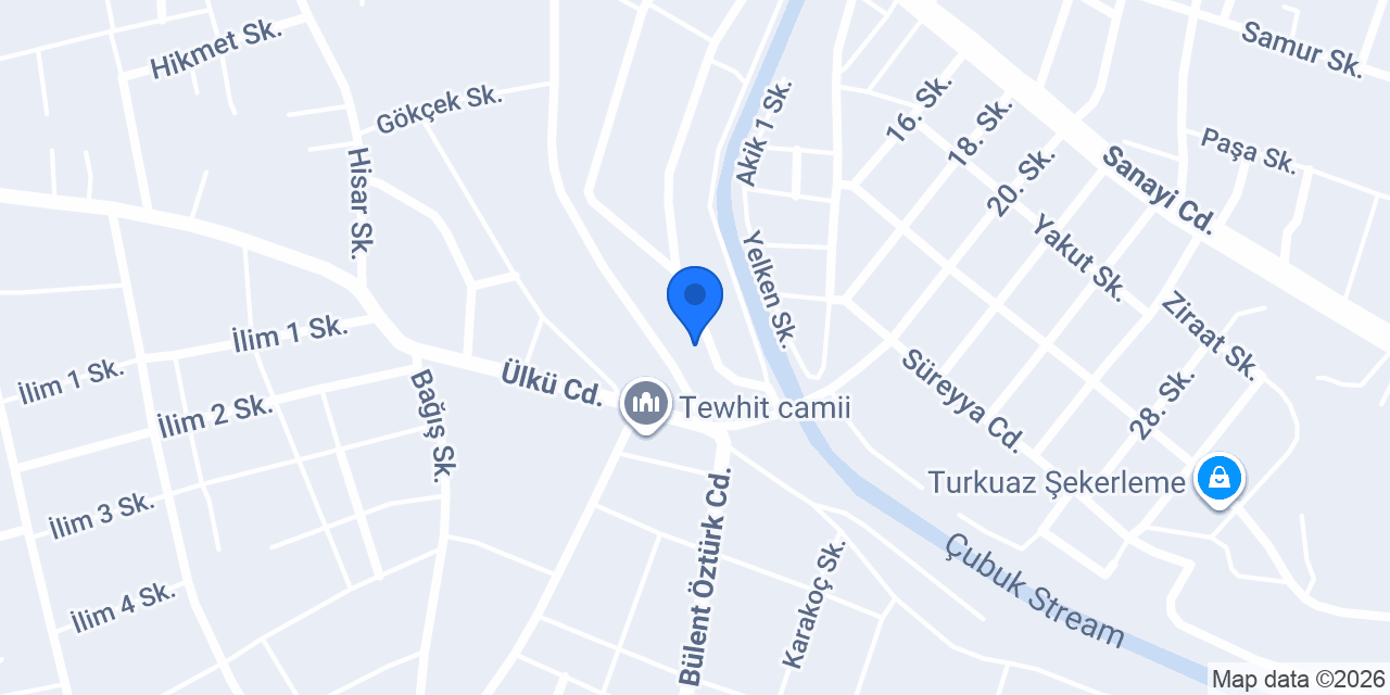 Çubuk Mermerit konumu
