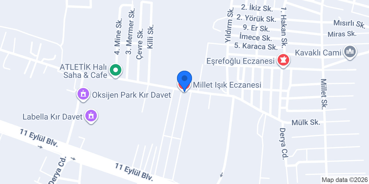 Millet Işık Eczanesi konumu