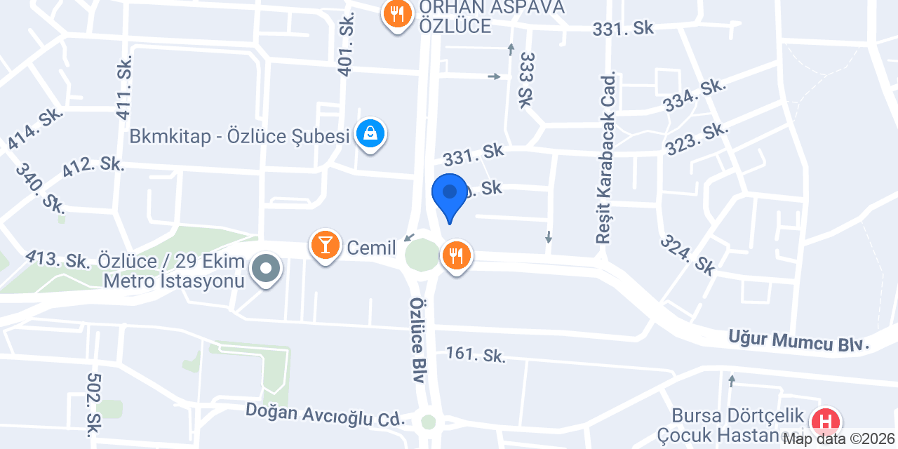 Diş Hekimi Erdoğan İnce konumu
