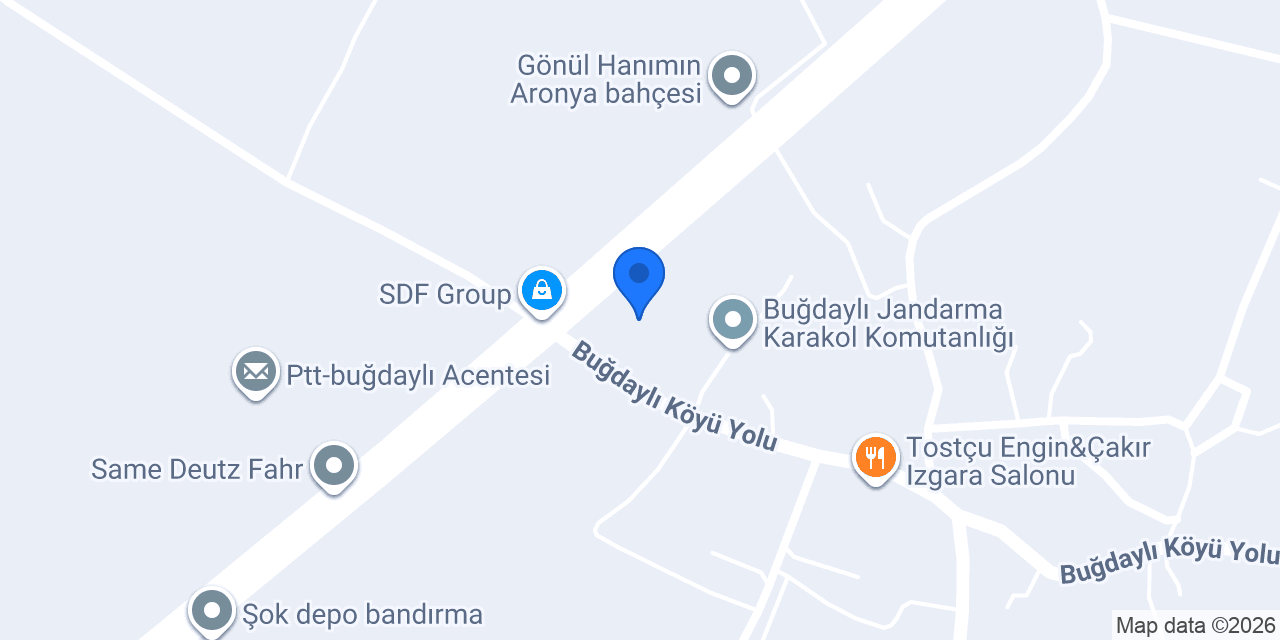 Buğdaylı İlköğretim Okulu konumu