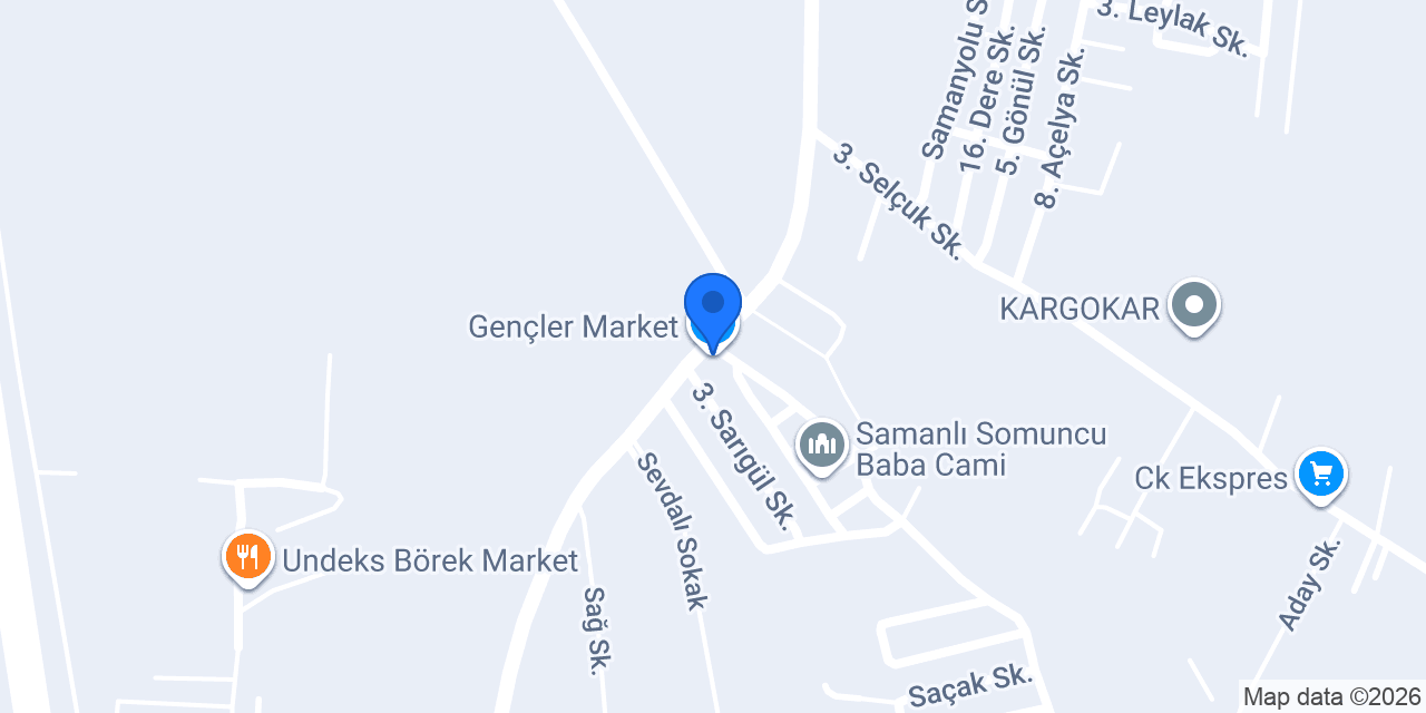 Gençler Market konumu