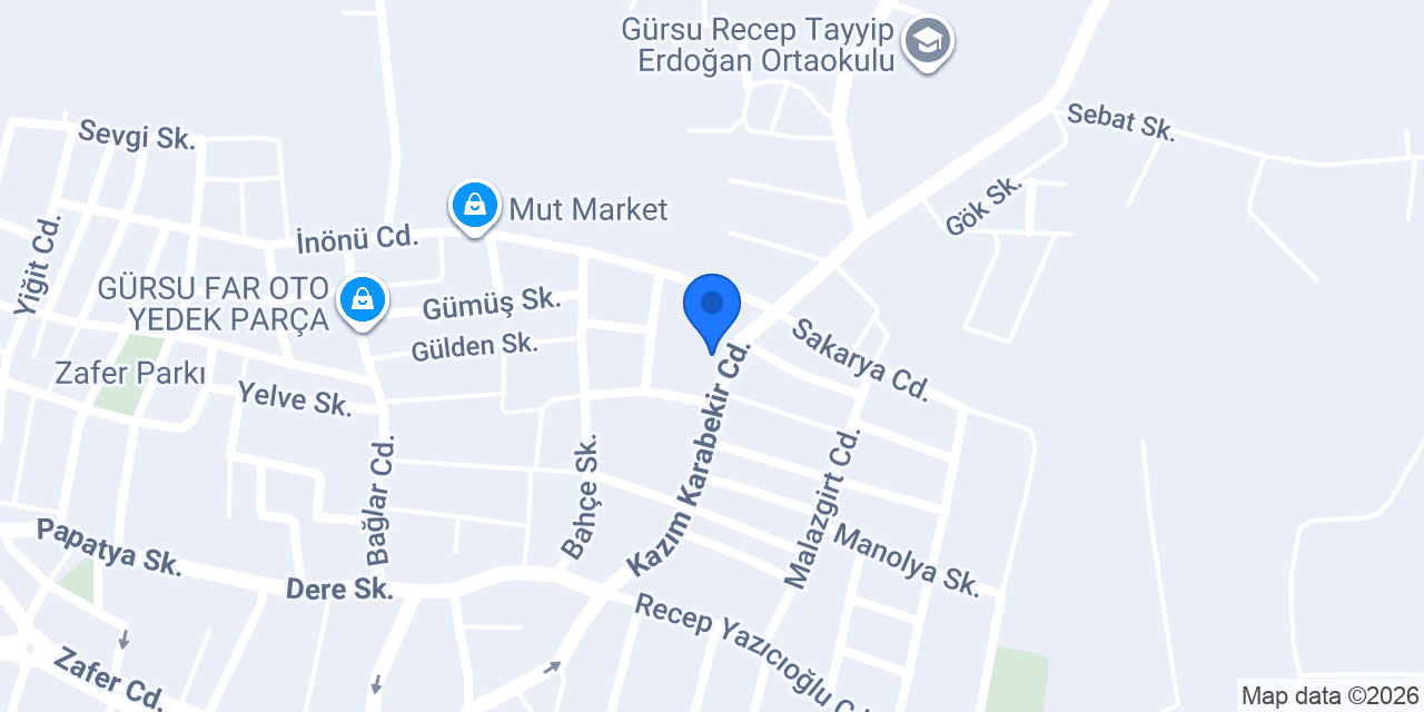 Gürsu Selcen Hatun Anaokulu konumu