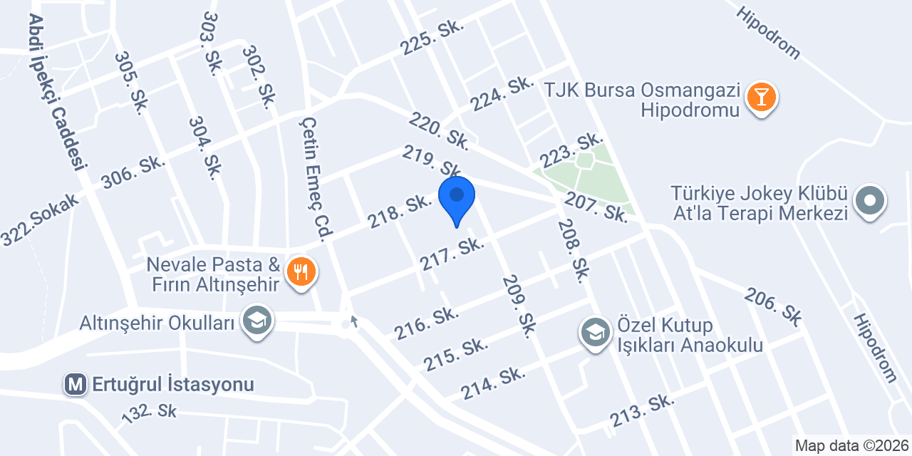 Özel Nilüfer Çiçekleri Anaokulu konumu