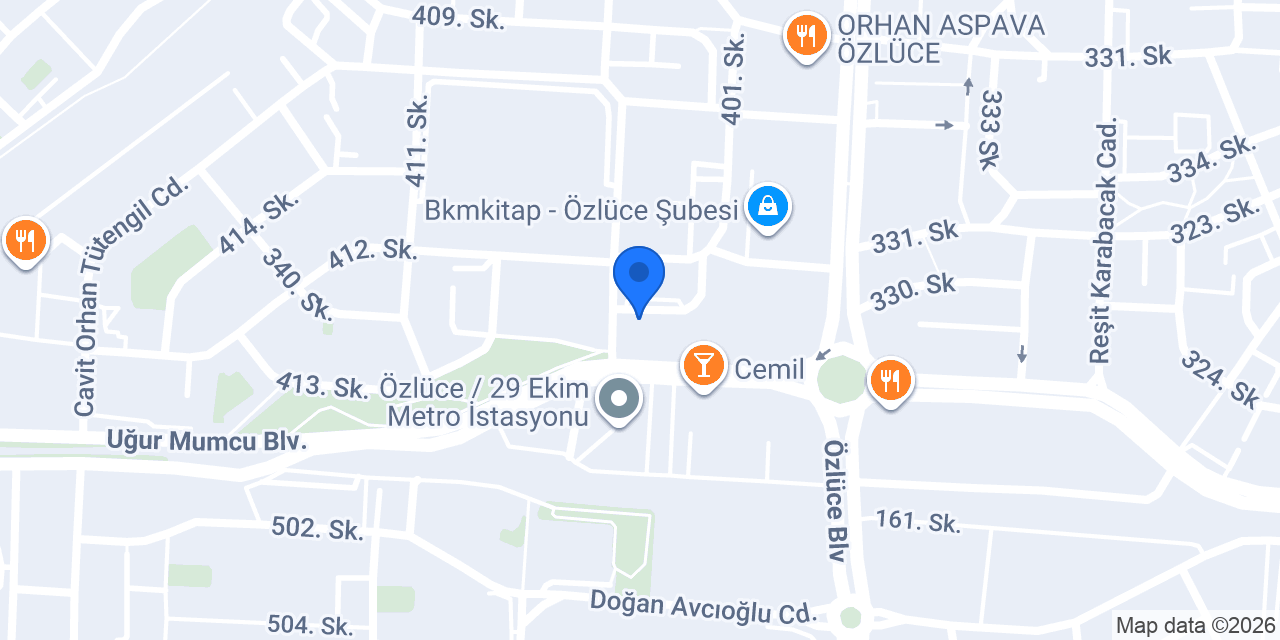 29 Ekim Taksi konumu