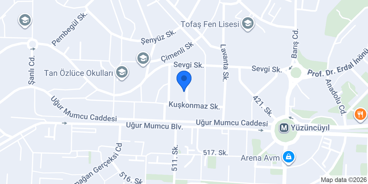 Emirsultan Vakfı Özlüce Abdullah Yeğin apartmanı konumu