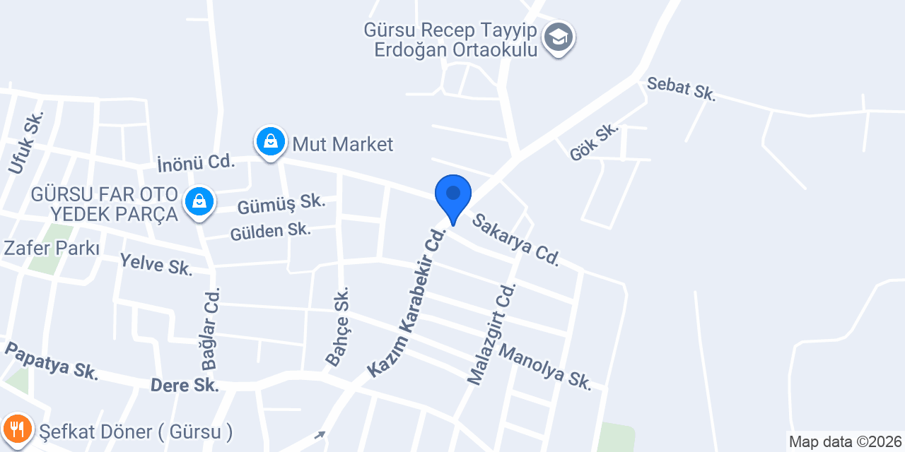 Kiraz Tarım Gürsu konumu