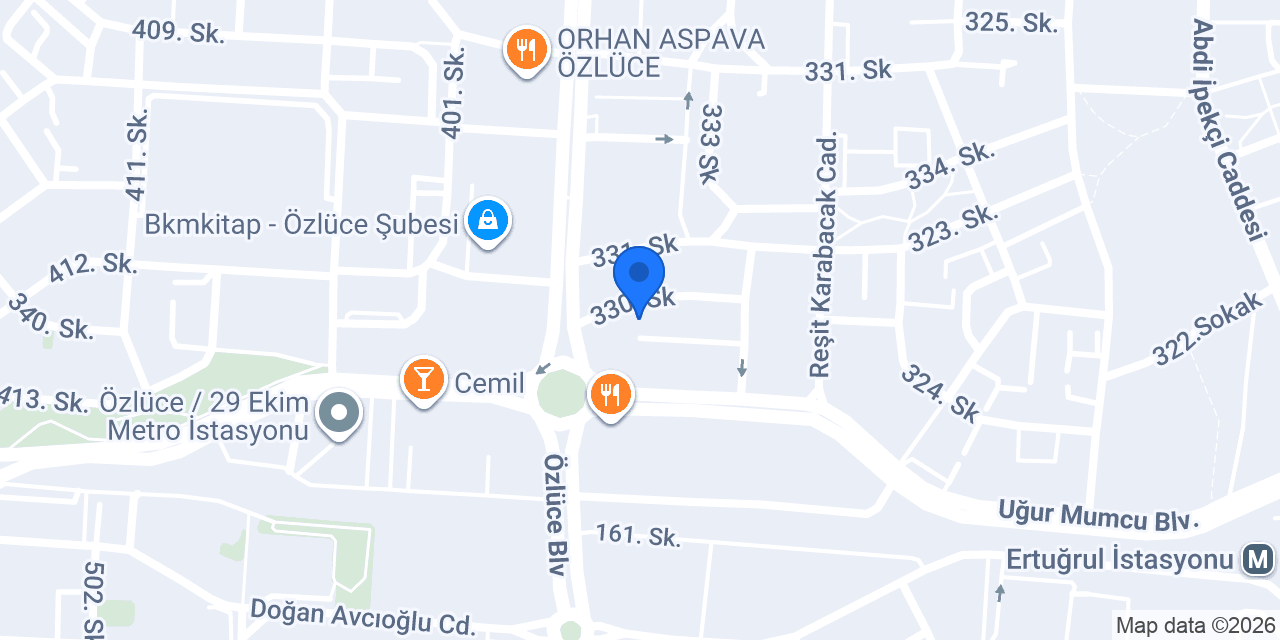 Özlüce Gold konumu
