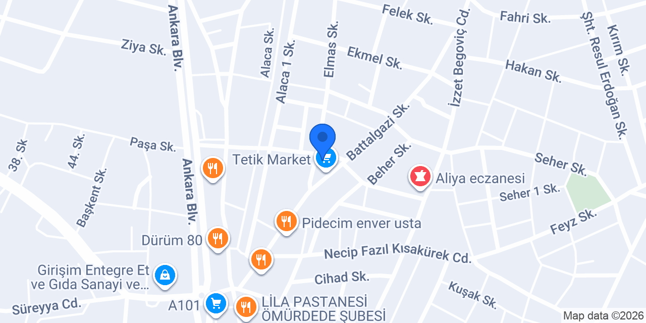 Eftal Tekstil Giyim konumu