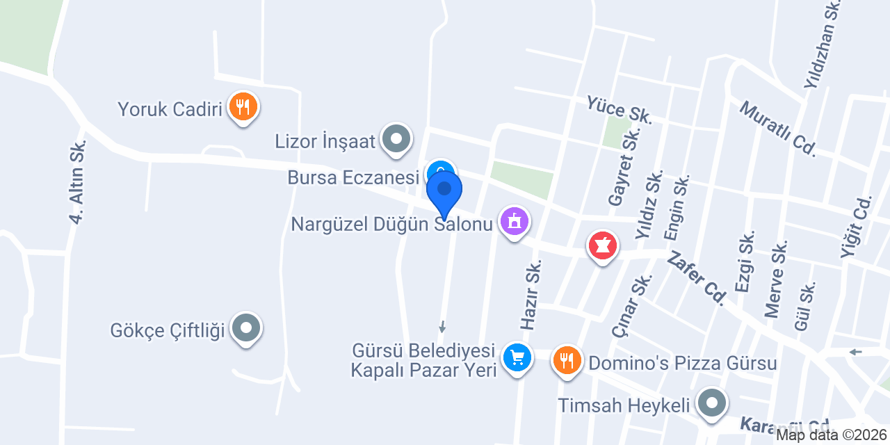 Melek Fast Food konumu
