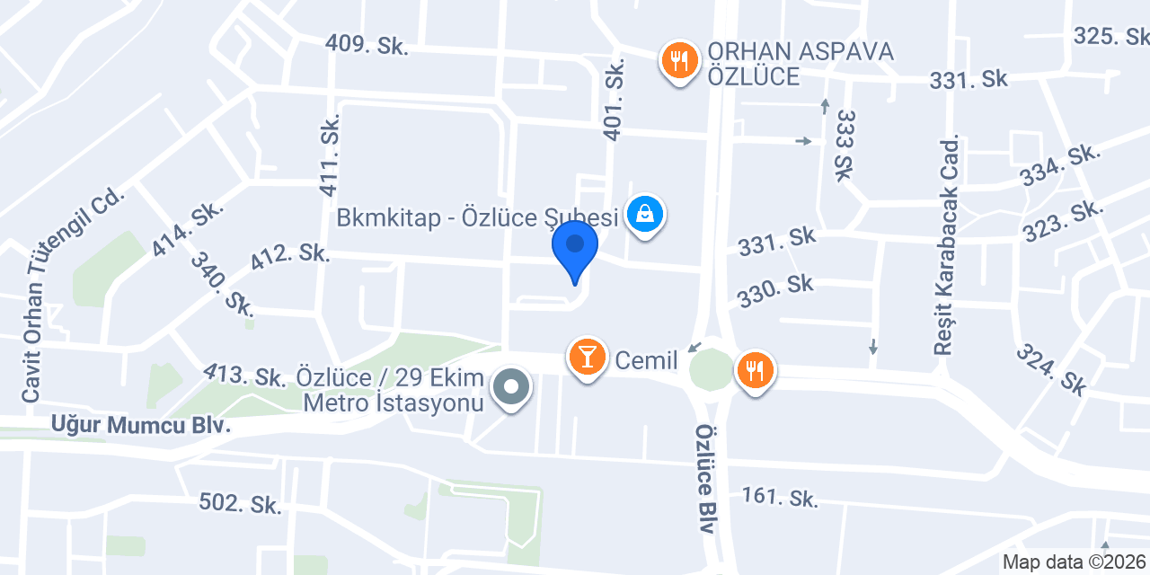 Orenda Veteriner Kliniği konumu
