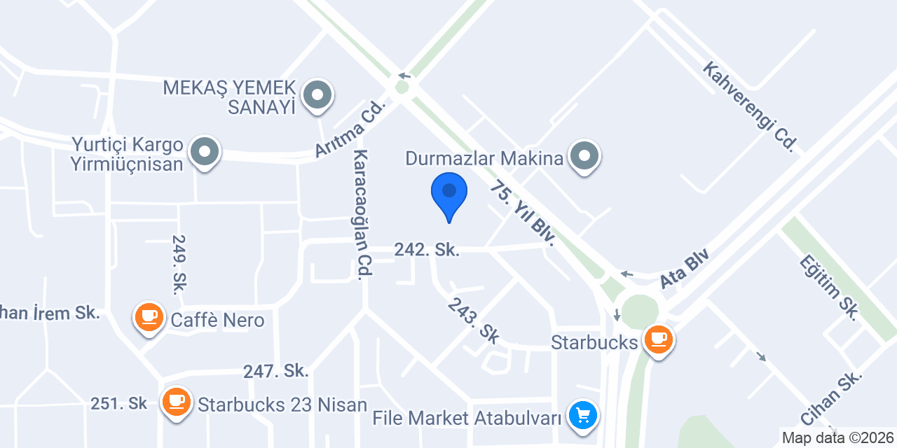 Yapı Kredi - Bursa Atabulvarı Ticari Şubesi konumu