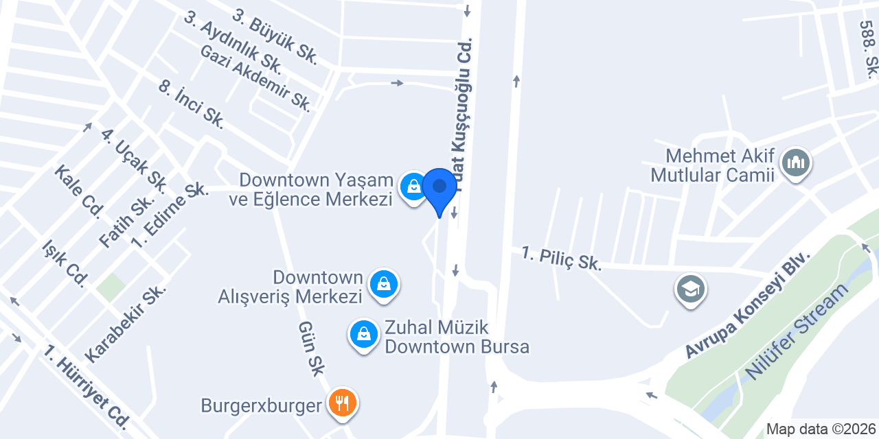 Happy Moon's Bursa Downtown konumu
