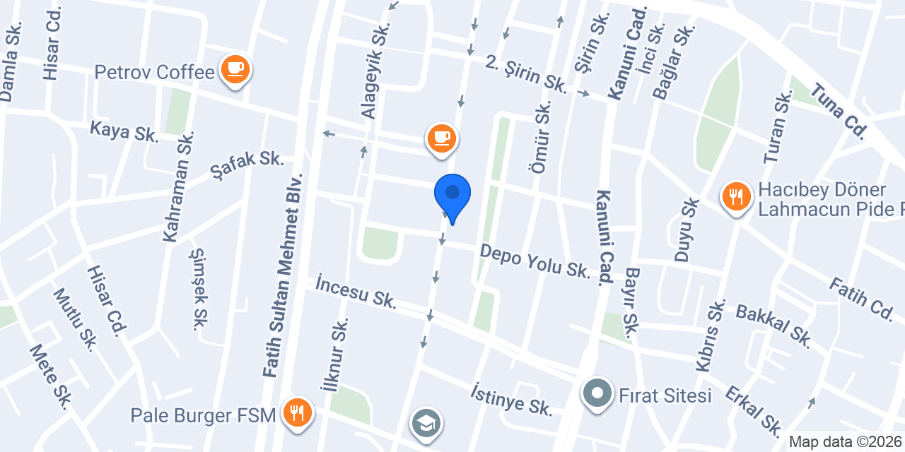 Akça kozmetik Kuaför Malzemeleri ve Parfümeri konumu