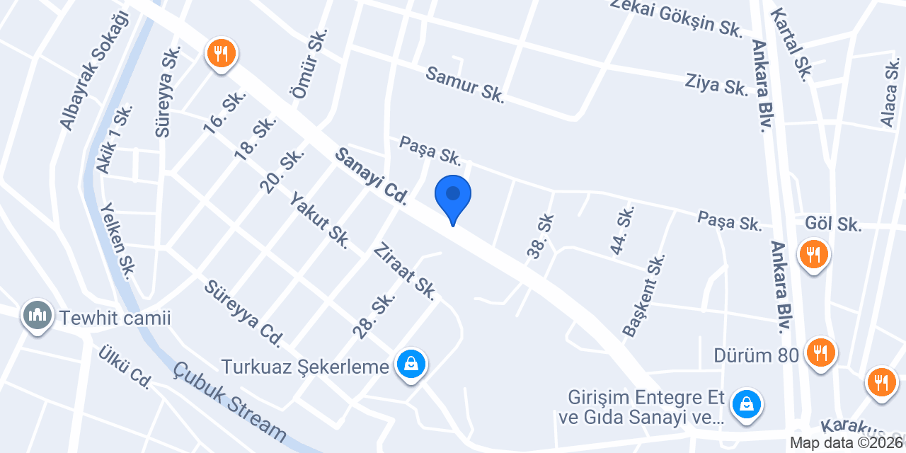 ÖZEL ÇUBUK TEMEL LİSESİ konumu