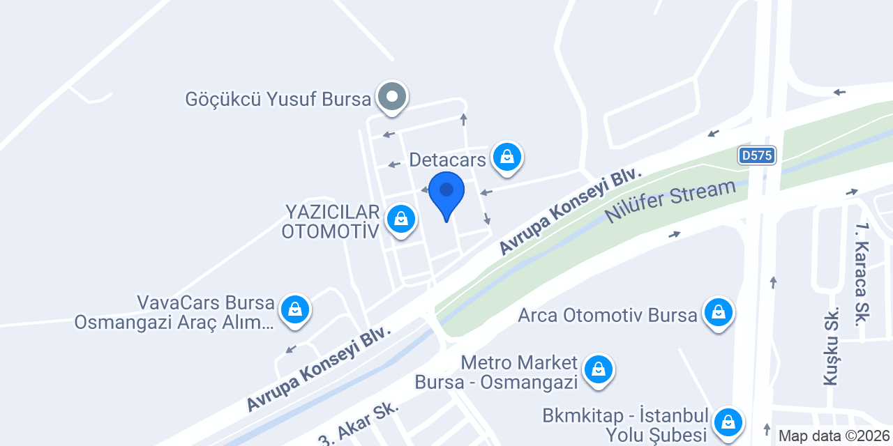 NİLÜFER ON MOTORS konumu