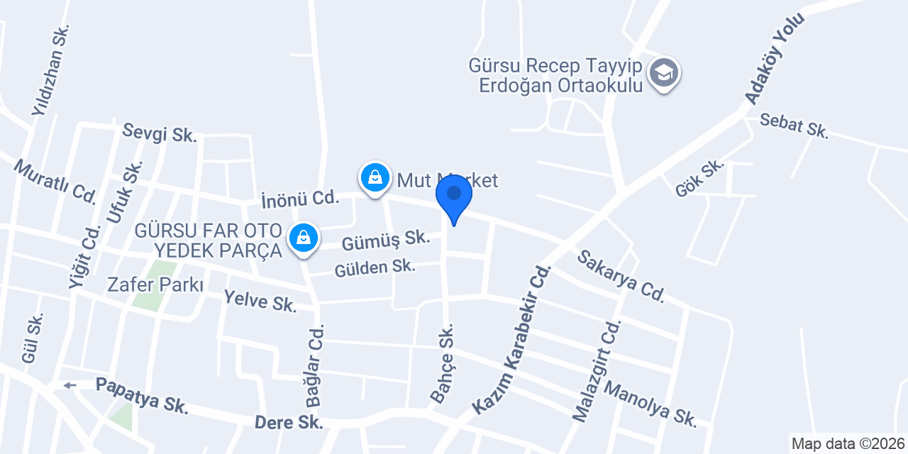 Gürsu BakkalGazi Market konumu