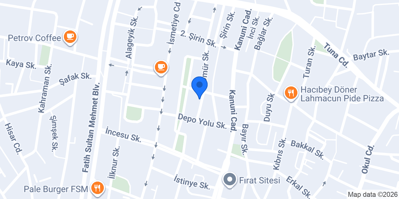 MEG Erkek Kişisel Bakım Merkezi konumu