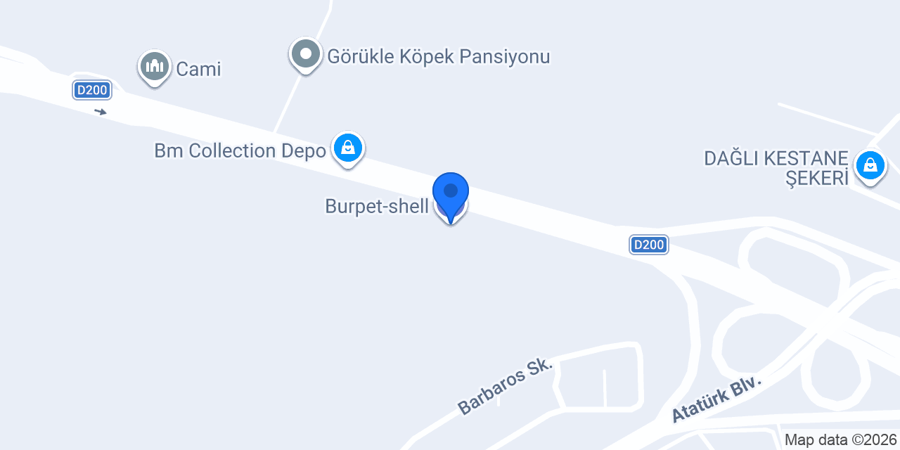 Burpet-shell konumu