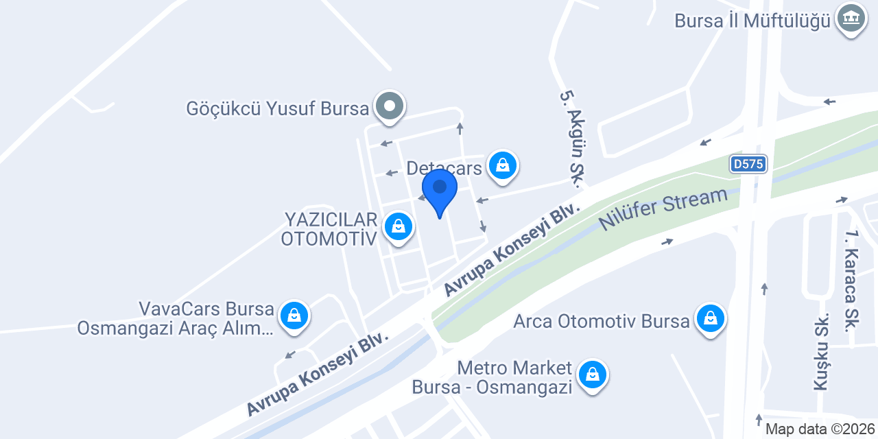 Eftal Otomotiv konumu