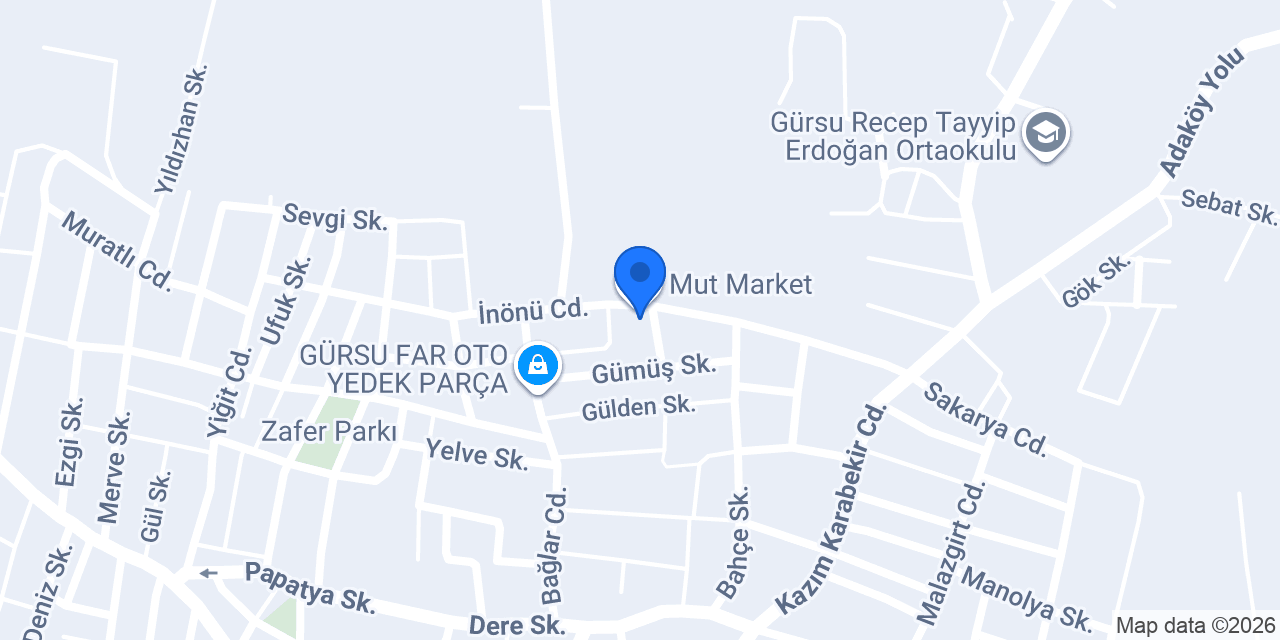 Mut Market konumu