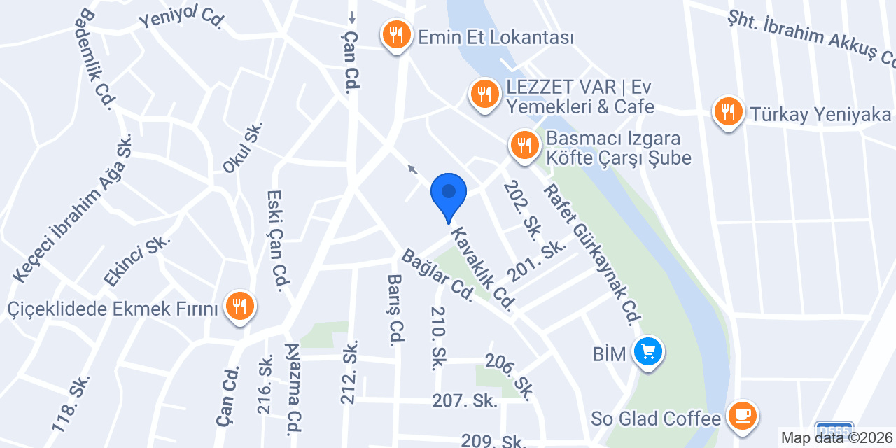 Öztürk Merkez Kıraathanesi konumu