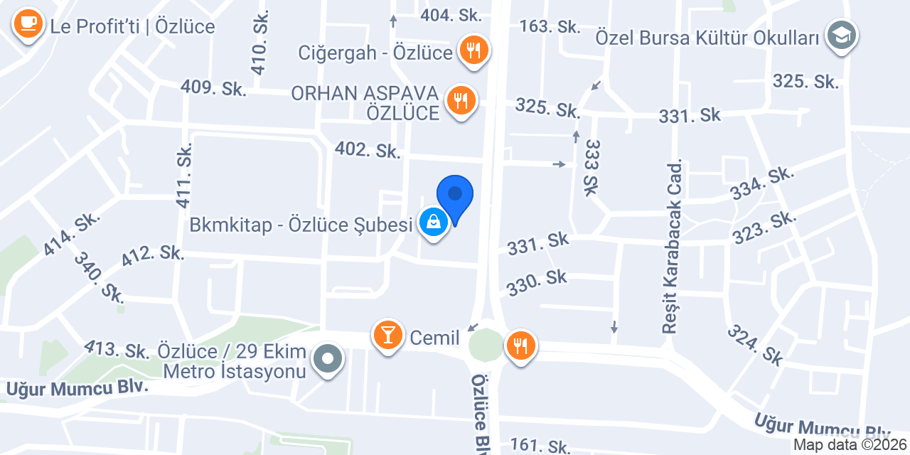 TatilBudur Bulvar Özlüce AVM konumu