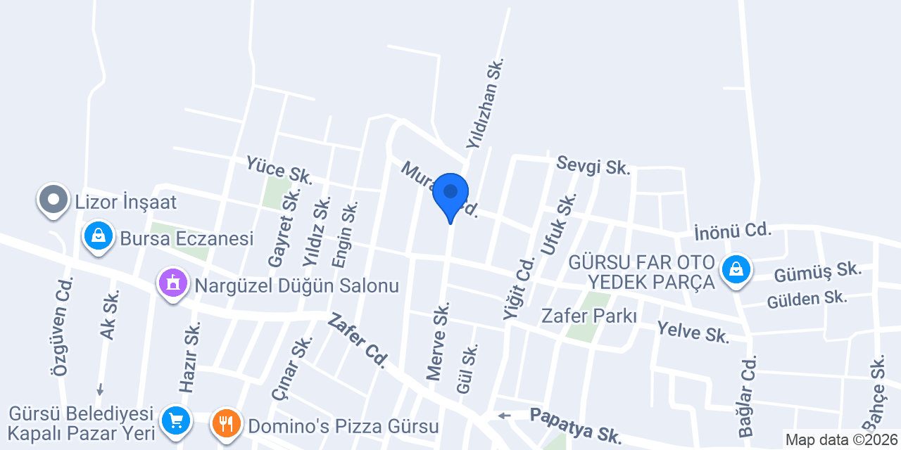 Zafer İlköğretim Okulu konumu