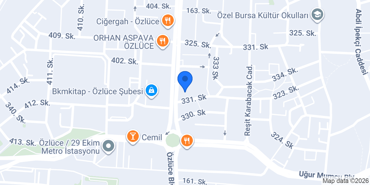 Kuveyt Türk Özlüce Şubesi konumu