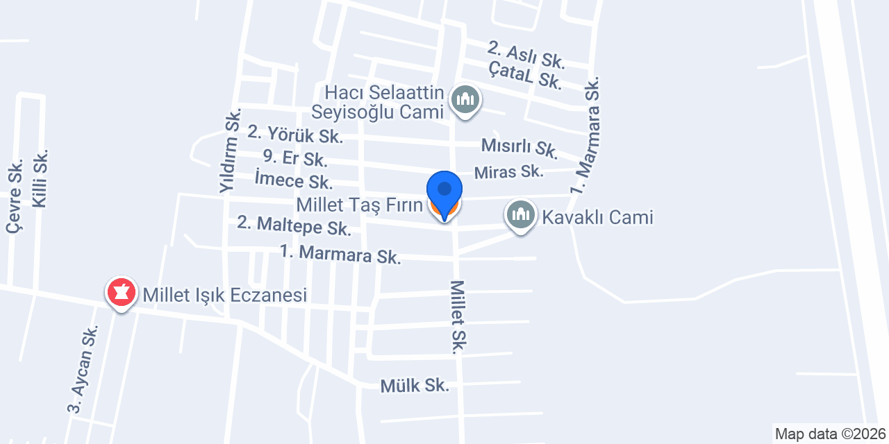 Millet Taş Fırın konumu