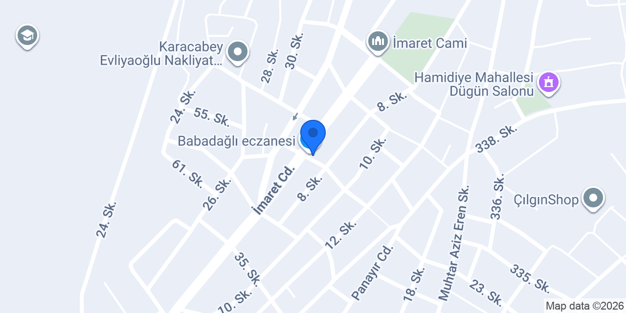 Babadağlı eczanesi konumu