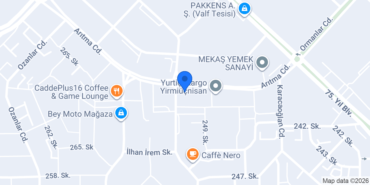 Anıl Otomotiv konumu