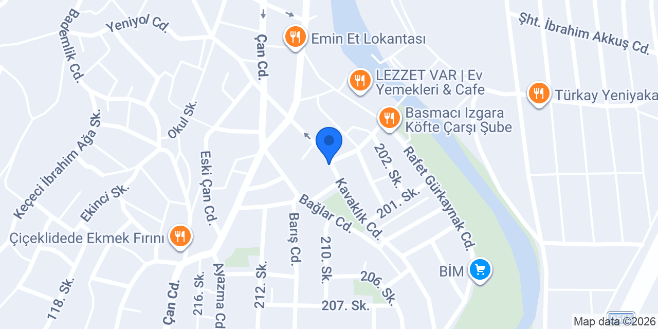 çevik elektrik konumu