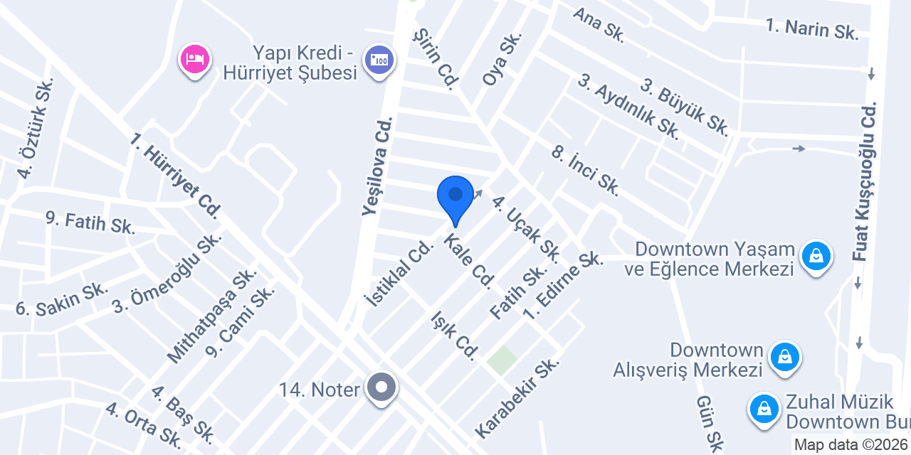 Özen Ticaret konumu