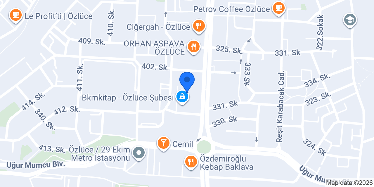 SERRA OPTİK ÖZLÜCE konumu