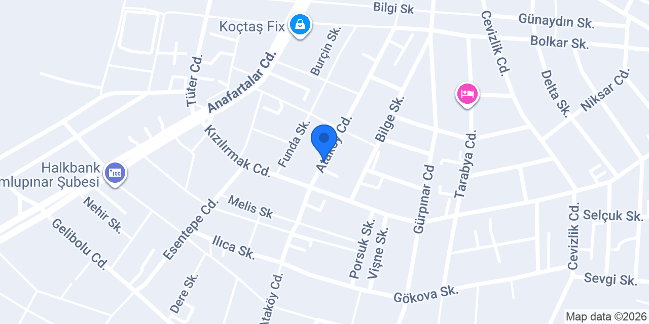 Uçar sıhhi tesisat ve mekanik konumu