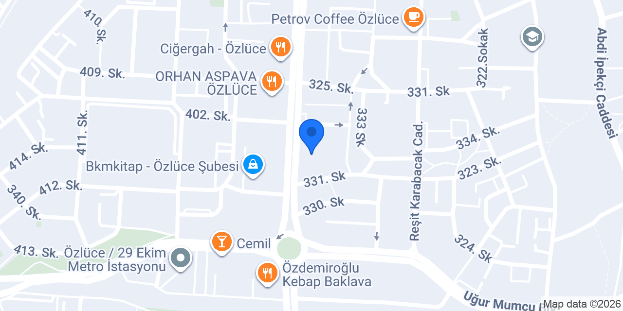 Outlet City Özlüce konumu