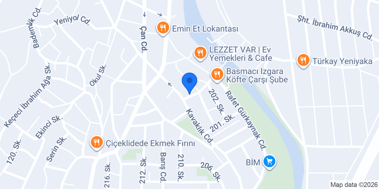 Acil Kırtasiye Biga Sakarya Şubesi konumu