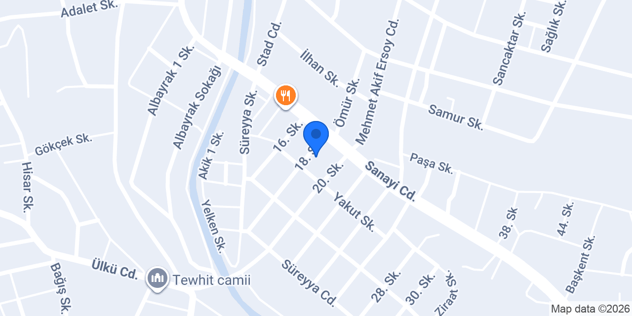 ÇUBUK OTO KAPORTA konumu