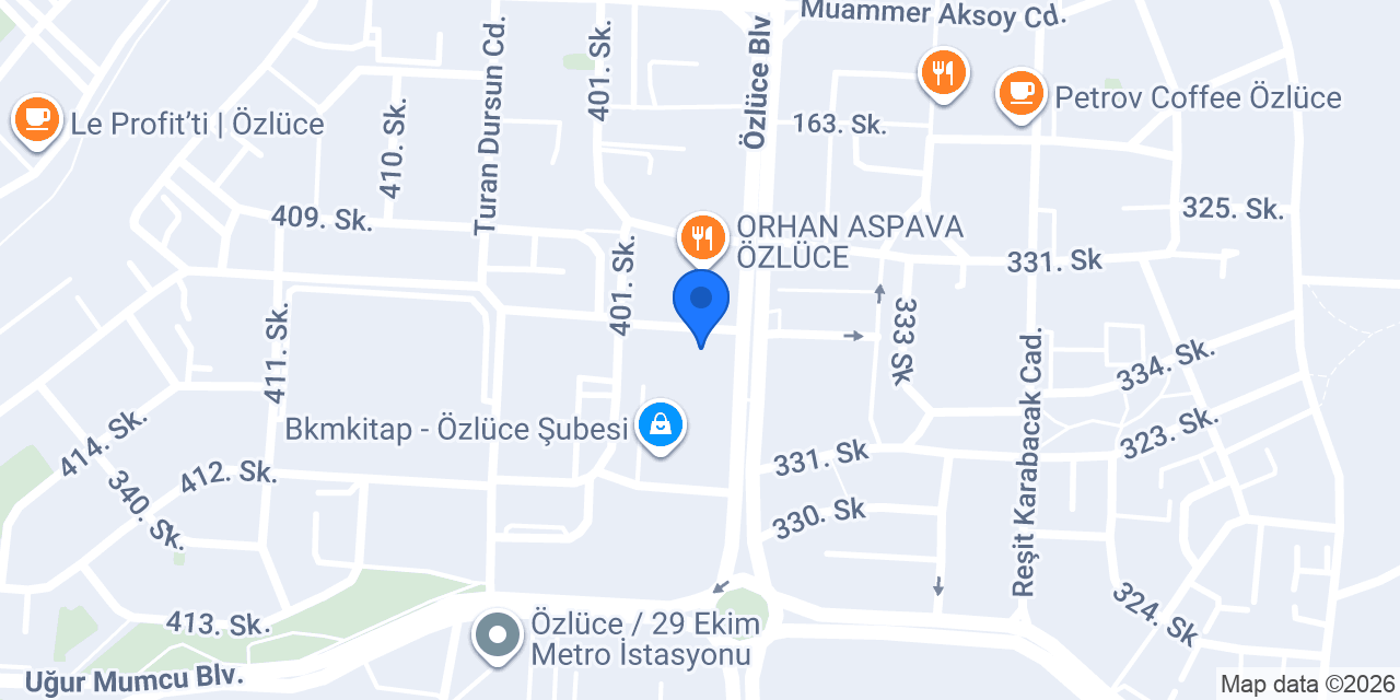 Ohannes Burger Bursa Özlüce konumu