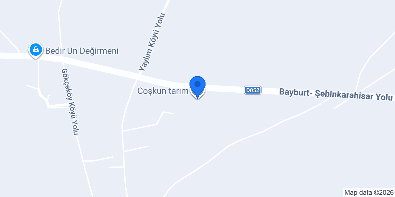 Coşkun tarım konumu