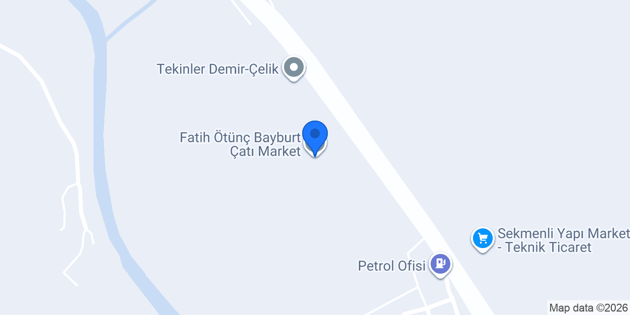Fatih Ötünç Bayburt Çatı Market konumu