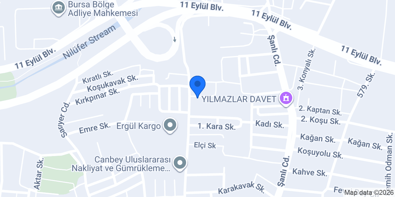Nilüfer Gıda konumu