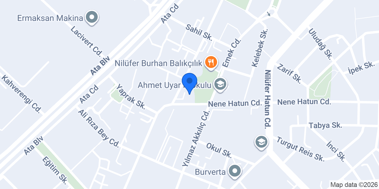 Bahçende Cafe & Izgara Salonu konumu