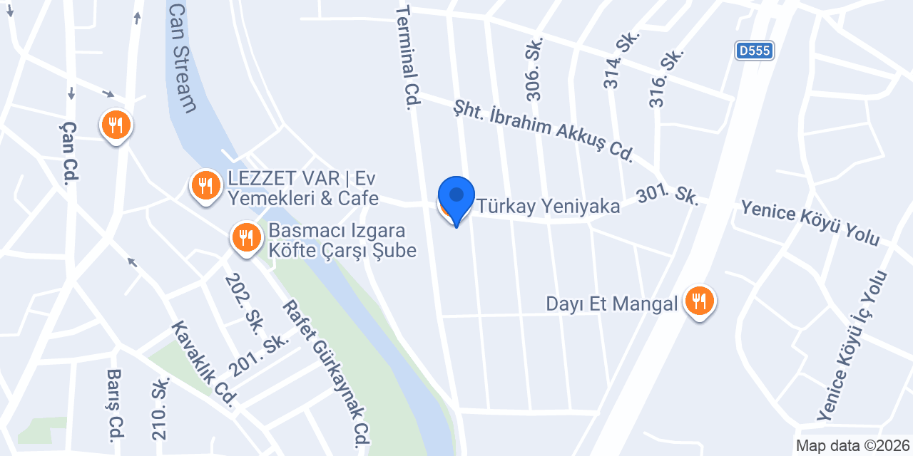 Türkay Unique Bakery konumu