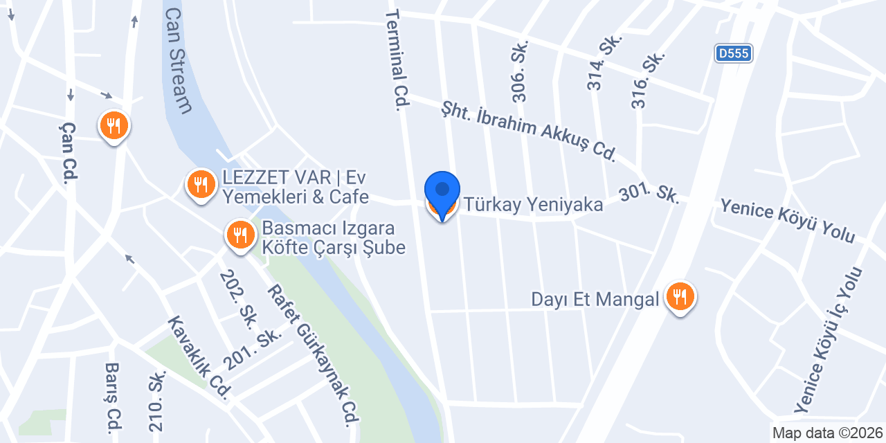 Türkay Yeniyaka konumu