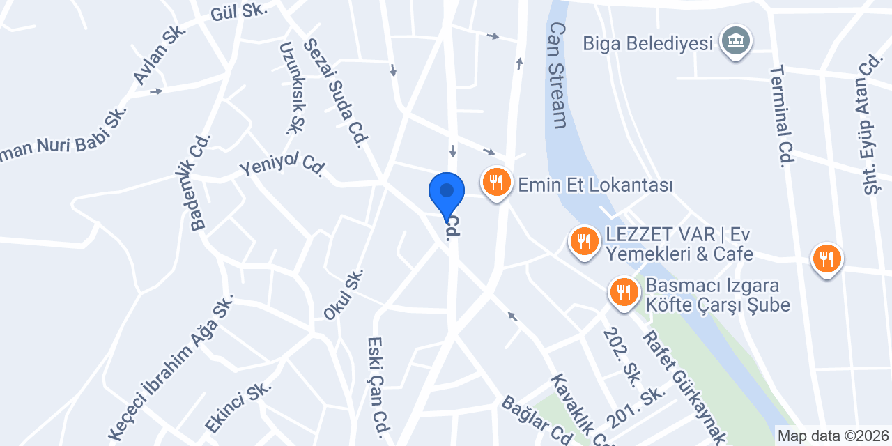 İnan Optik konumu