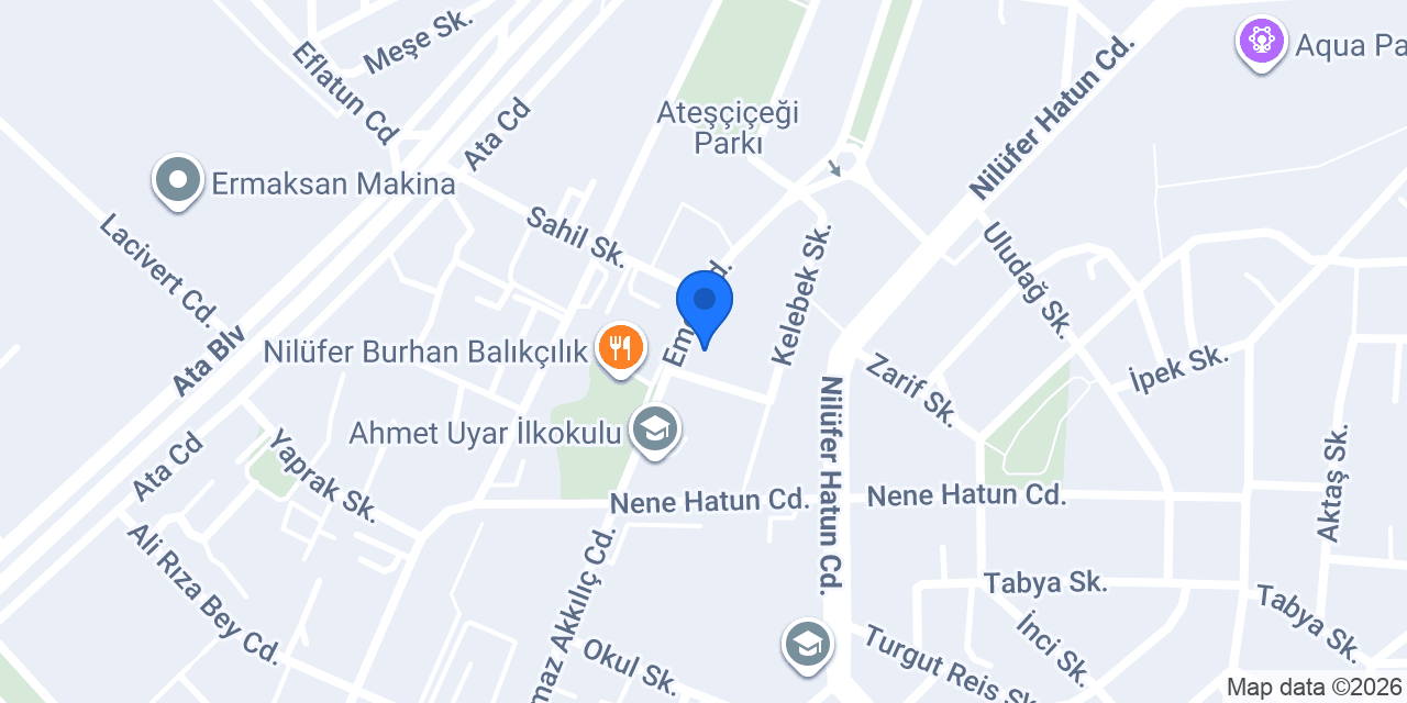Ataevler Atalay Düğün Salonu konumu