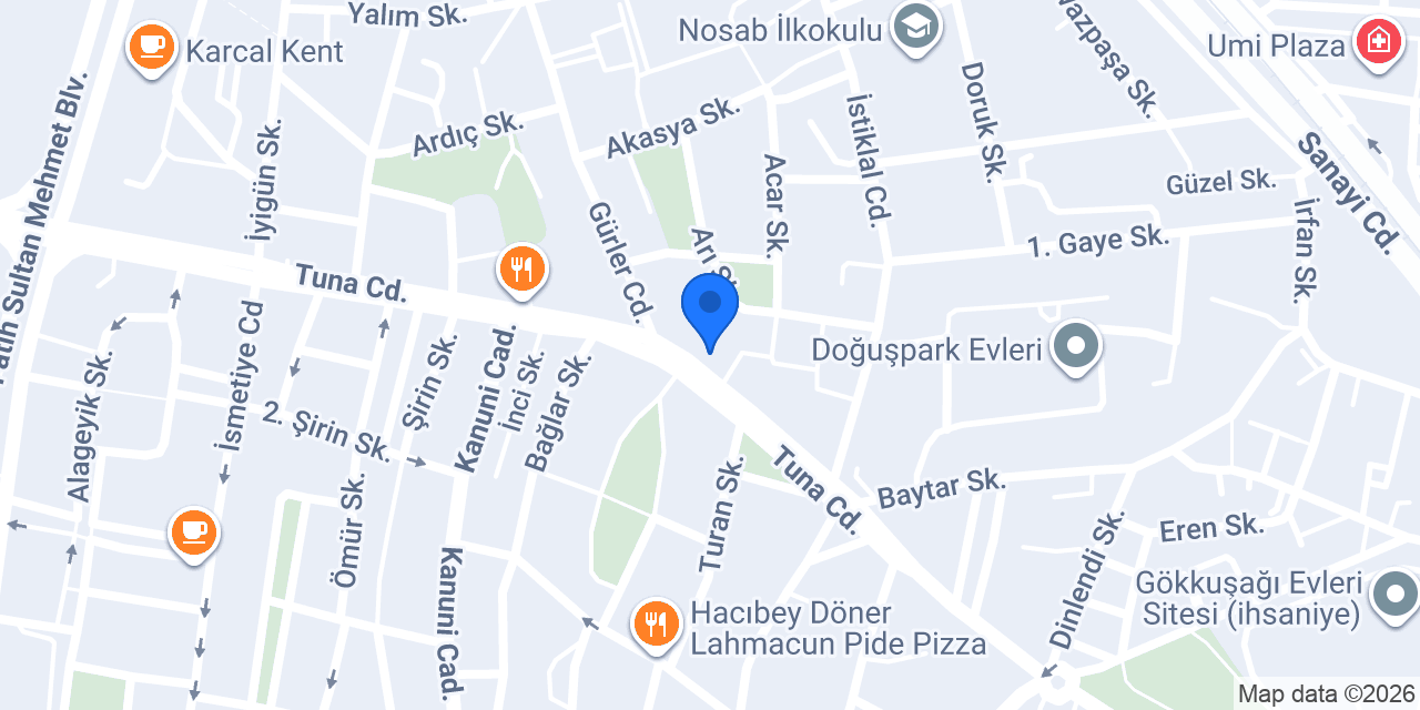Halis Maraş Dondurma konumu