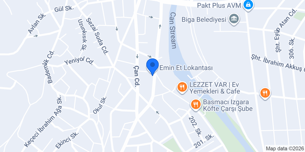 EQO DÖNER Q² ( BİGA ) konumu